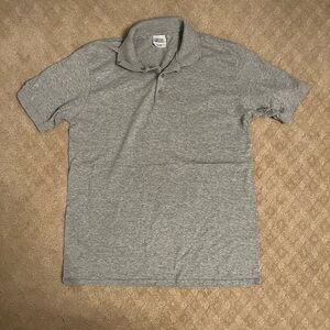 Port and Company Heather Gray Polo Shirt